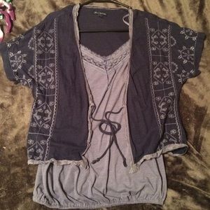 American eagle tank&cardigan